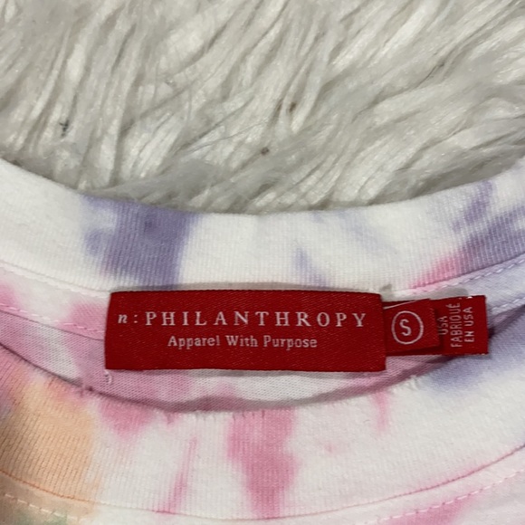 N:Philanthropy Jimmy Tie Dye Distressed Tee sz S - Picture 9 of 13